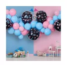 Junge oder Mädchen He or She Ballongirland Set 65 Stk
