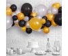 Baby Silver-Gold-Black Bunte Luftballons, Luftballon Girlande Set 65 Stk