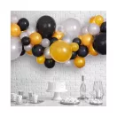 Baby Silver-Gold-Black Bunte Luftballons, Luftballon Girlande Set 65 Stk