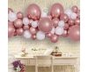 Farbe Rose Gold Ballon, Luftballon Girlande Set 65 Stück