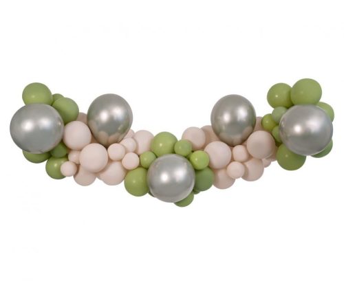 Farbe Champagne-Latte Ballon, Girlandenset mit 65 Stück