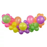   Farbe Bright Fluoreszierendes Luftballon-Girlanden-Set mit 65 Stück