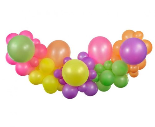 Farbe Fluoreszierend Bright Ballon, Luftballon Girlande Set 65 Stück