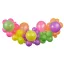 Farbe Bright Fluoreszierendes Luftballon-Girlanden-Set mit 65 Stück