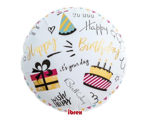 Happy Birthday Party Folienballon 35 cm