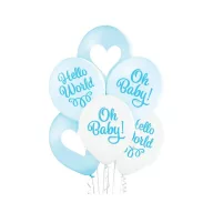 Baby Oh Boy Ballon, 6er Pack, 12 Zoll (30cm)