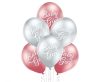 Baby Girl Glossy Ballon, 6 Stk 12 inch (30cm)
