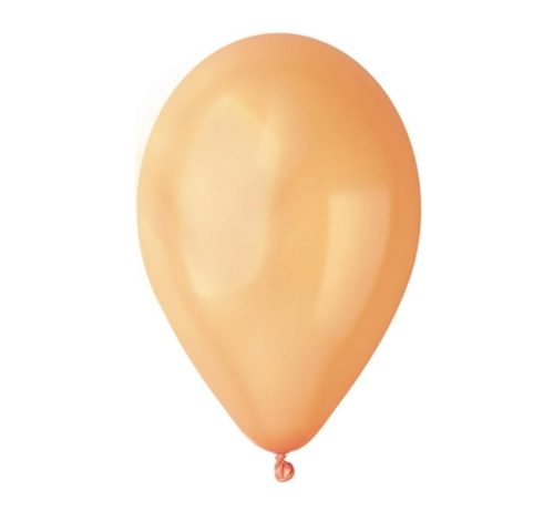 Metal Salmon Orange, Lachs Orange Ballon, Luftballon 100 10 inch (26 cm)