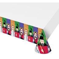 Party Royal Könige Kunststoff-Tischdecke 132x182 cm