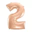Nummer Rose Gold Nummer 2 Folienballon 92 cm