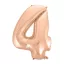 Nummer Rose Gold Nummer 4 Folienballon 92 cm