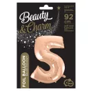 Nummer Rose Gold Folienballon Zahl 5 92 cm