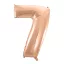 Nummer Rose Gold Nummer 7 Folienballon 92 cm