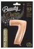 Nummer Rose Gold Nummer 7 Folienballon 92 cm