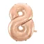 Nummer Rose Gold Nummer 8 Folienballon 92 cm