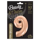 Nummer Rose Gold Nummer 9 Folienballon 92 cm