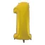 Nummer Gold Mat Goldene Nummer 1 Folienballon 92 cm