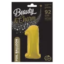 Nummer Gold Mat Goldene Nummer 1 Folienballon 92 cm