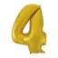 Nummer Gold Mat Goldene Nummer 4 Folienballon 92 cm