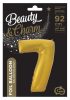 Nummer Gold Mat Goldene Nummer 7 Folienballon 92 cm