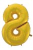 Nummer Gold Mat Goldene Nummer 8 Folienballon 92 cm