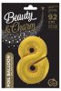 Nummer Gold Mat Goldene Nummer 8 Folienballon 92 cm