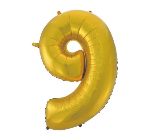 Nummer Gold Mat Goldene Nummer 9 Folienballon 92 cm