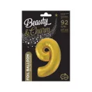 Nummer Gold Mat Goldene Nummer 9 Folienballon 92 cm