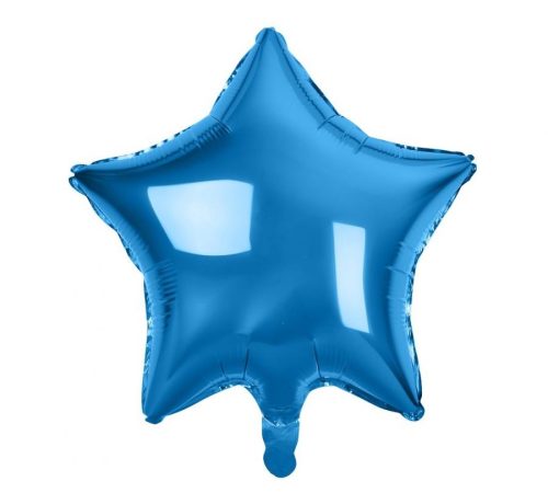 blue Star, blau Star Folienballon 44 cm