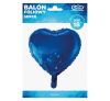 Dark Blue Heart , Blau Herz Folienballon 37 cm