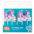 Einhorn Rainbow  Geburtstagskerze, Kerzenset 5 Stk