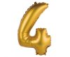 Gold Matt, Gold mini Nummer 4 Folienballon 35 cm