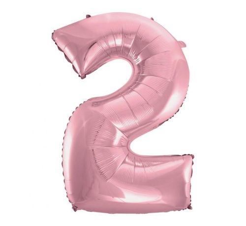 Light Pink, Rosa Nummer 2 Folienballon 92 cm