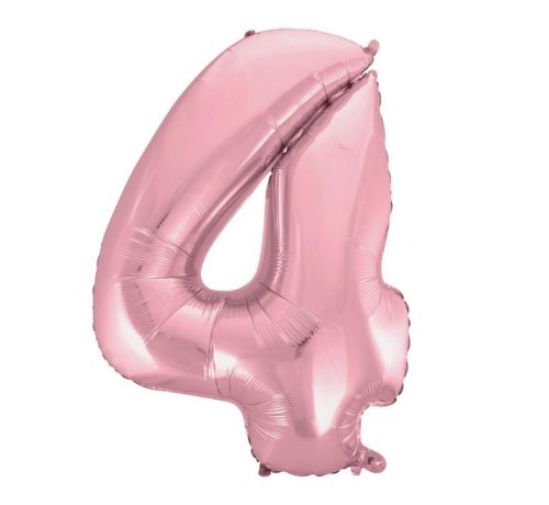 Light Pink, Rosa Nummer 4 Folienballon 92 cm