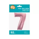 Nummer Hellrosa, Nummer 7 Folienballon 92 cm