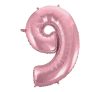 Light Pink, Rosa Nummer 9 Folienballon 92 cm