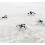 Halloween White Web Spinnennetz mit Spinnen