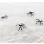 Halloween White Web Spinnennetz mit Spinnen