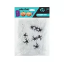 Halloween White Web Spinnennetz mit Spinnen