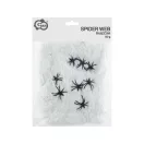 Halloween White Web Spinnennetz mit Spinnen