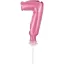 Nummer Pink Rosa Zahl 7 Folienballon für Kuchen 13 cm