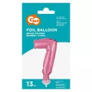 Nummer Pink Rosa Zahl 7 Folienballon für Kuchen 13 cm