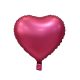 Matt Dark Pink Heart , Pink Herz Folienballon 37 cm