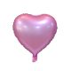 Matt Pink Heart , Pink Herz Folienballon 37 cm