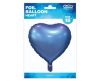 Matt Violet Heart , Lila Herz Folienballon 37 cm