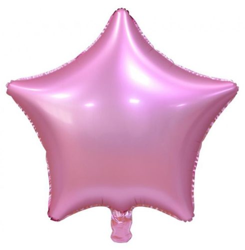 Pink Matt Pink Star Folienballon 44 cm