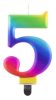 Nummer Galaxy Bunte Geburtstagskerze Nummer 5