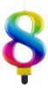 Nummer Galaxy Bunte Nummer 8 Geburtstagskerze