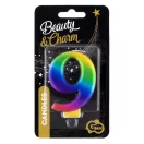 Nummer Galaxy Bunte Zahl 9 Geburtstagskerze, Tortekerze