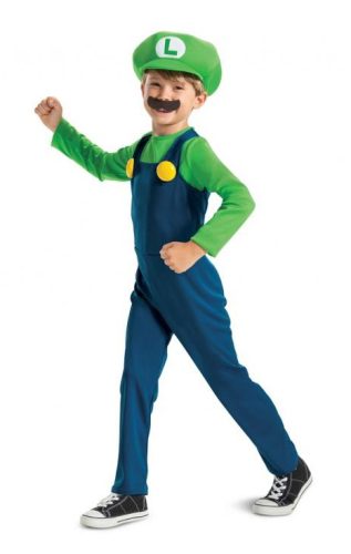 Super Mario Luigi Kostüm 4-6 Jahre